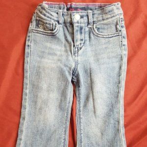 Baby Girl's My First Levis Flare Elastic Denim Jeans Size 18 Months